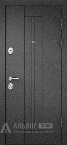 Герметичная дверь с выпадающим порогом и базальтовой плитой №45 внешняя - фото