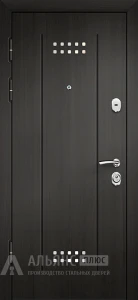 Герметичная однопольная дверь металлическая с выпадающим порогом и термоактивной лентой №19 внутренняя - фото